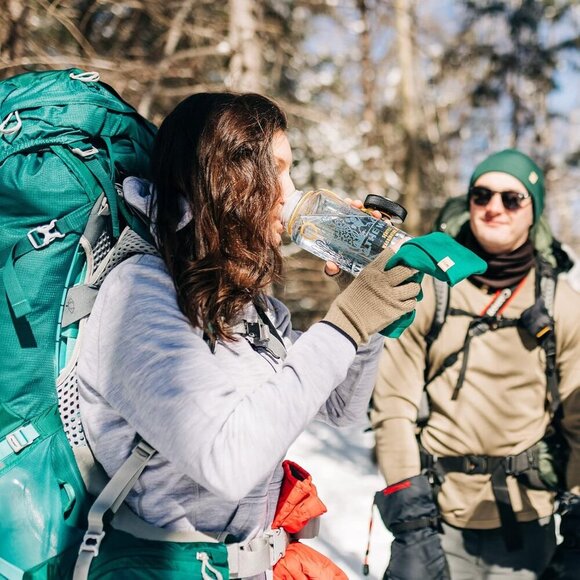Merino Wool Fingerless Gloves Womens Medium Black Warm Knitted Accessory - Picture 6 of 9